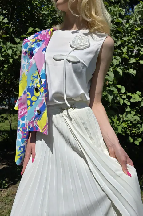 Елегантен бял потник - 796 - Елегантен бял потник - 796