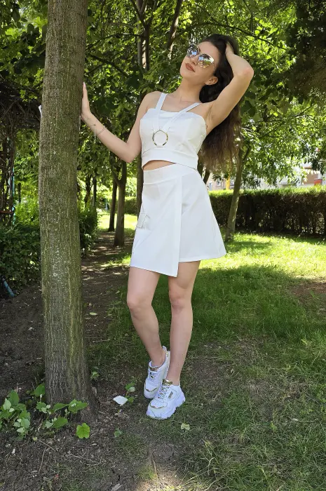 Бял дамски топ - 790 - Бял дамски топ - 790