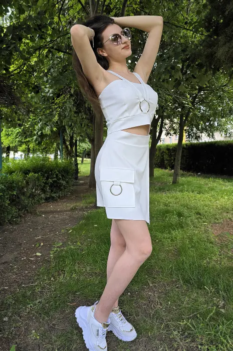 Бял дамски топ - 793 - Бял дамски топ - 793