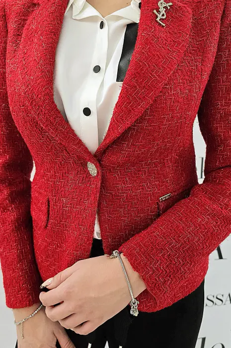 Червено сако букле - 128 - Червено сако букле - 128