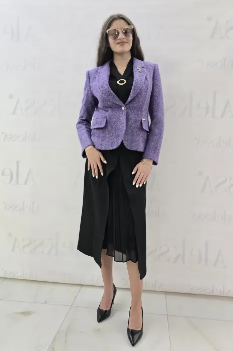 Лилаво сако букле - 646 - Лилаво сако букле - 646