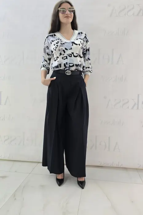 Тъмно син панталон пола - 552 - Тъмно син панталон пола - 552