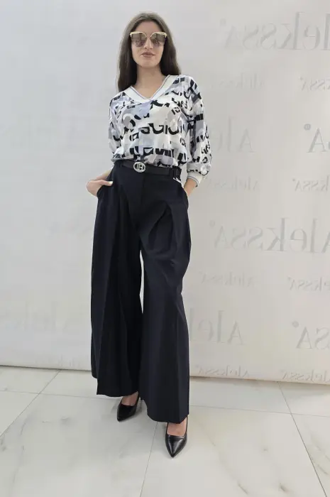 Тъмно син панталон пола - 555 - Тъмно син панталон пола - 555