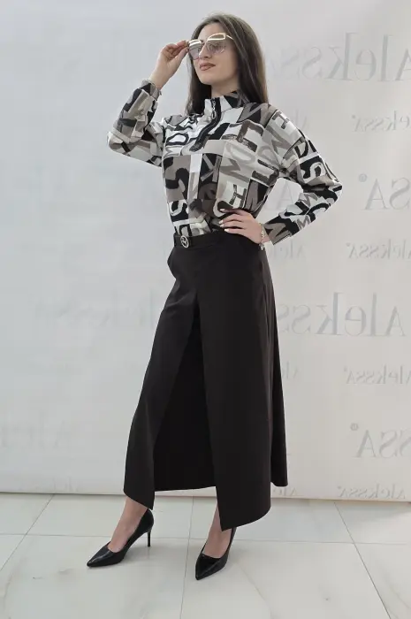 Дамска бежова блуза - 626 - Дамска бежова блуза - 626