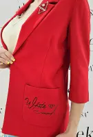 Елегантно червено сако - Елегантно червено сако